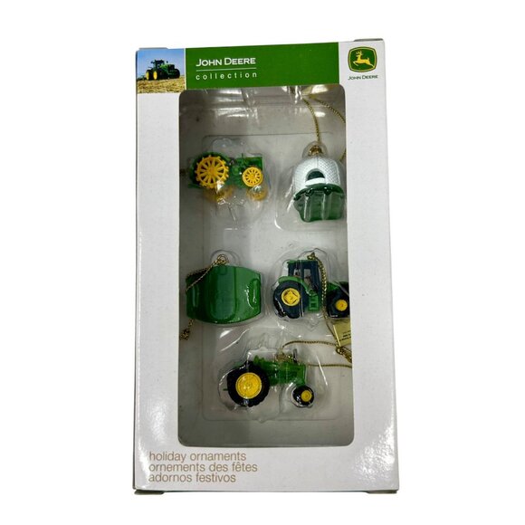 John Deere Christmas Ornament‎ Collection - Set Of 5 by Enesco - Picture 1 of 8
